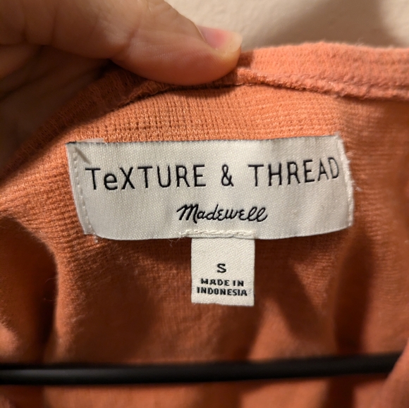 Madewell Texture & Thread Wrap Tie Tank Top - Picture 3 of 4